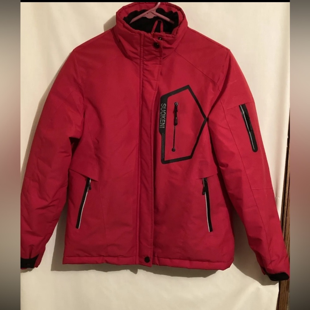Suokeni Women's Red Winter Snow Ski Outdoor Waterproof Jacket Size Small